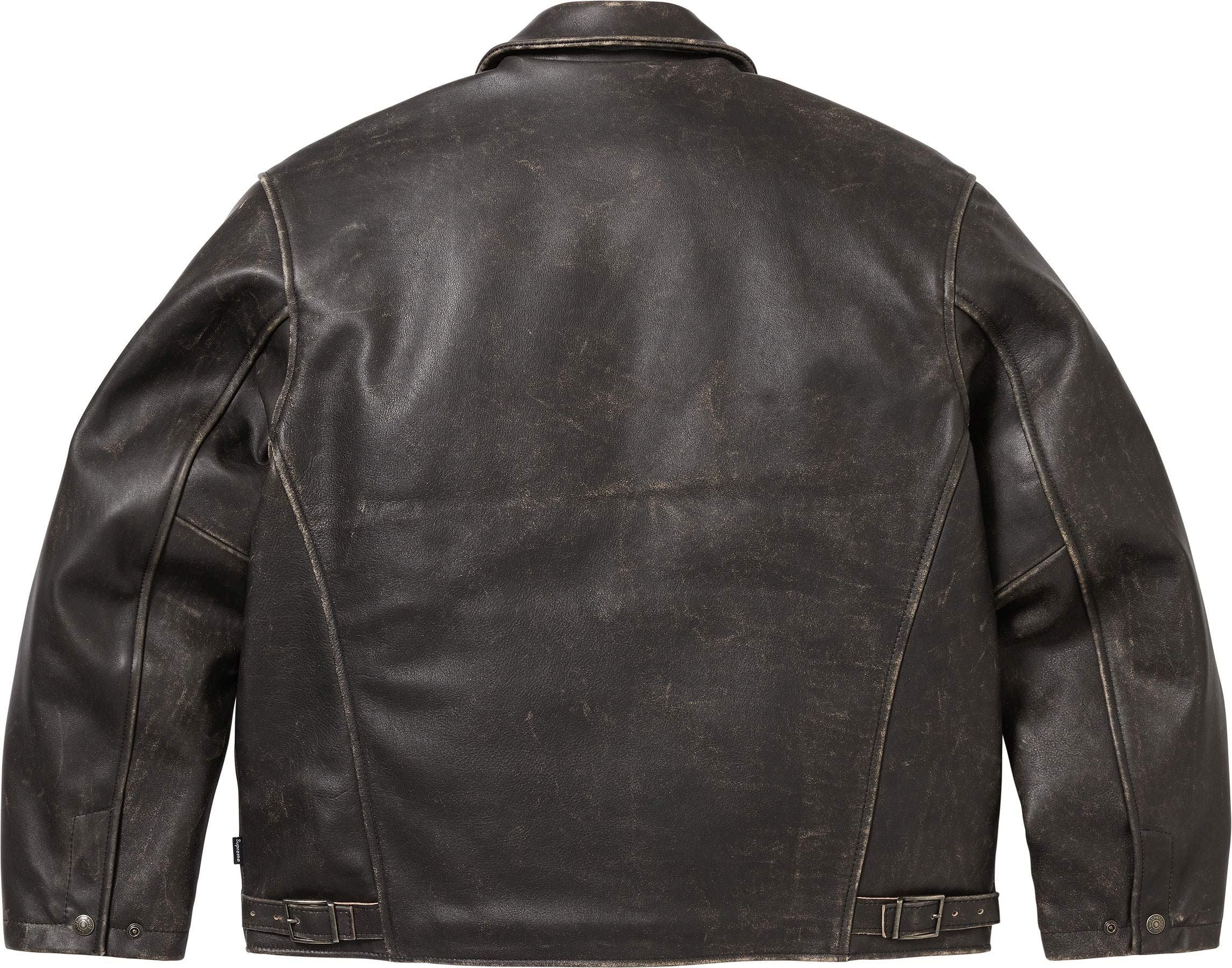 Supreme®/Schott® Leather Racer Jacket view 9